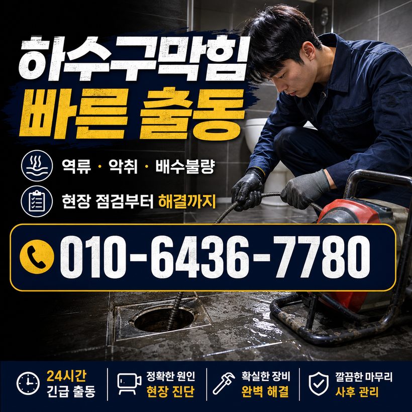 모라동 지역 배관청소 관련 이미지