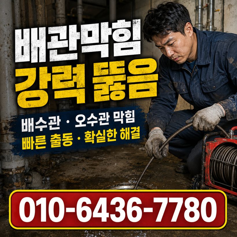 거제동 지역 하수구막힘 관련 이미지