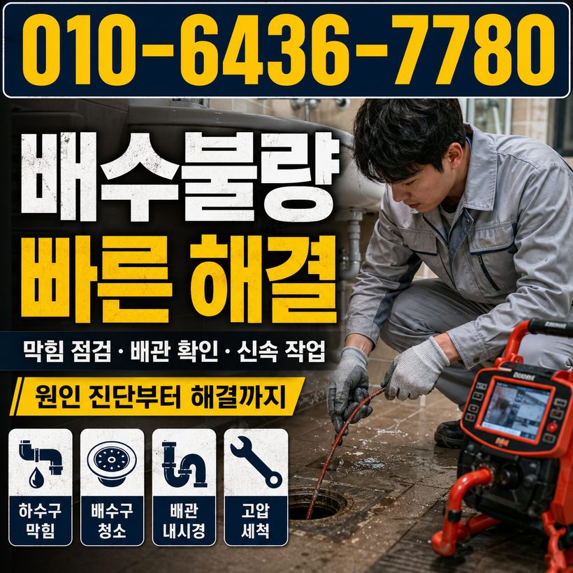 감전동 하수구막힘 빠른출동 4